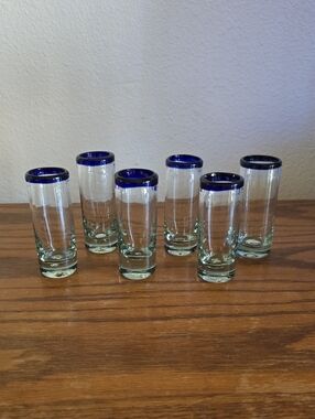 Set of 6 Made in Mexico Double Shot Glasses